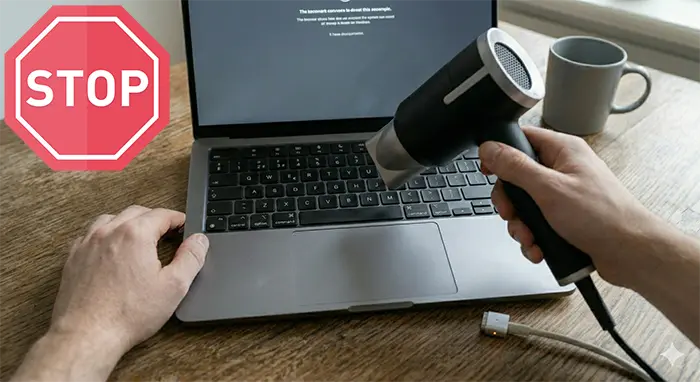 Do Not Use Dryer To Dry Our Liquid From Laptop It Will Make Worse Liquid Damage Repairs London