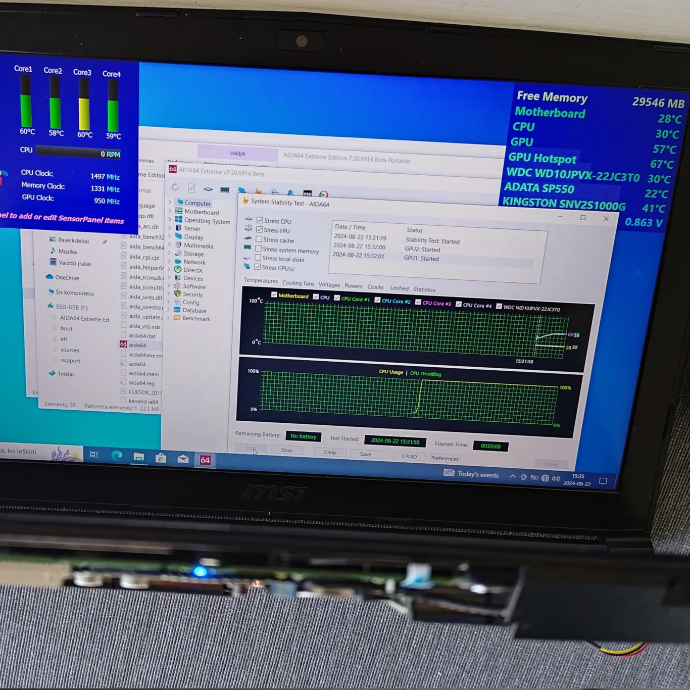 Laptop Running Louder Over Time Due To Gradual Dust Restriction In The Cooling Channels