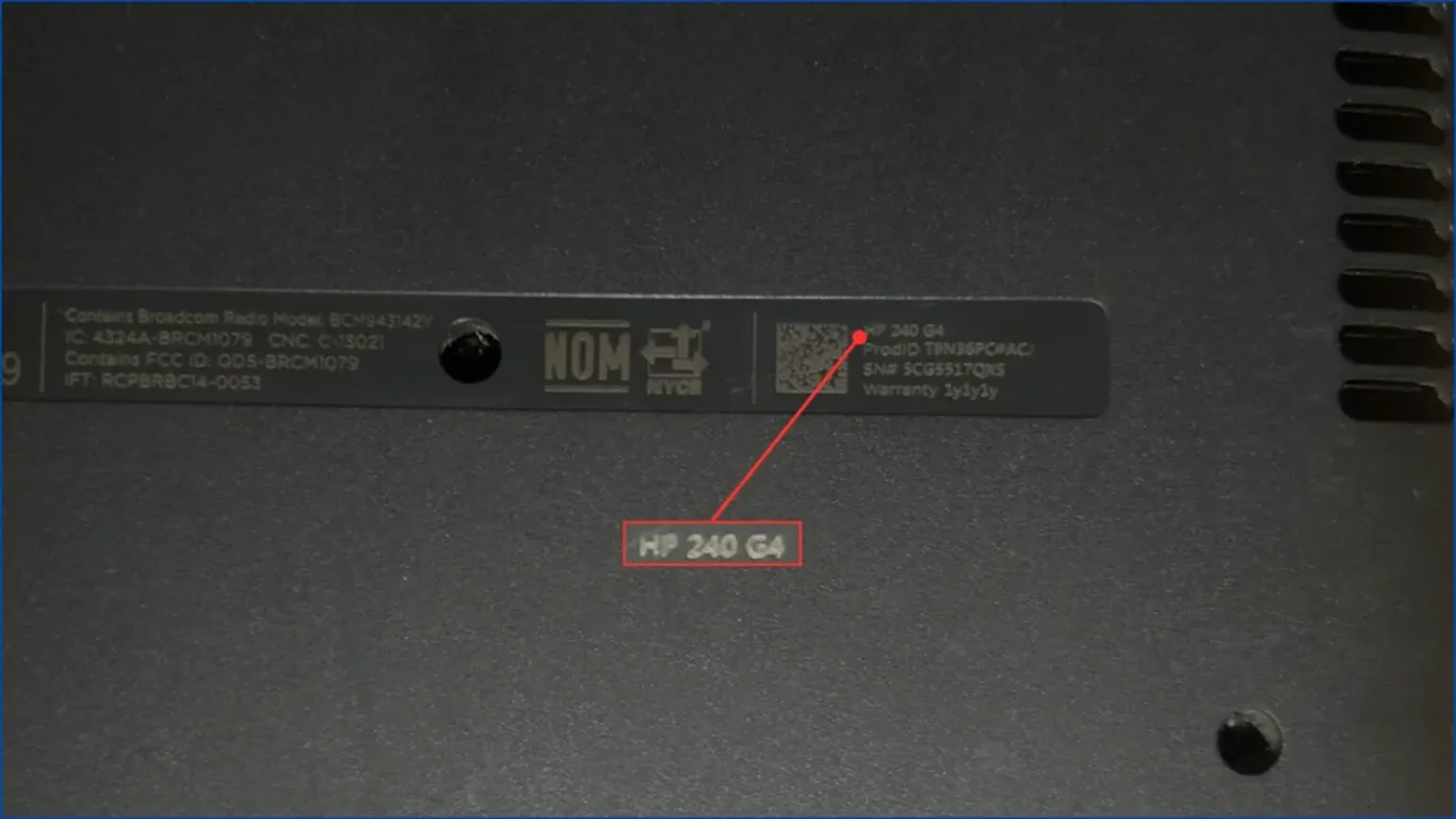 What Do The Different Numbers On The Bottom Of My Laptop Mean And Which One Is The Model