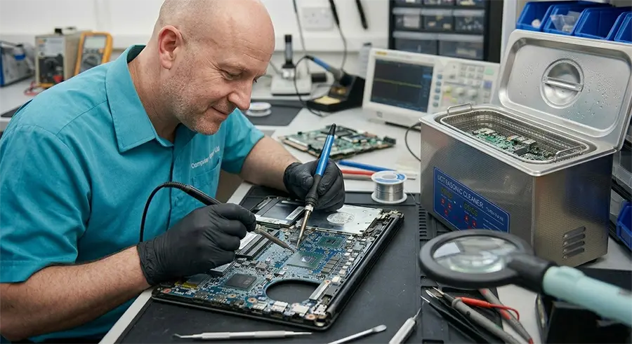 How We Fix Liquid Damaged Laptops Computer Repair Ltd London