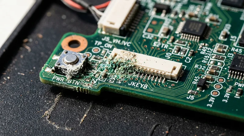 Liquid Damage Corrosion And Contamination Delayed Motherboard Failures