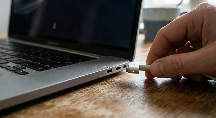 Step 2 Unplug The Charger Straight Away To Get Biggest Change For Liquid Damage Repairs