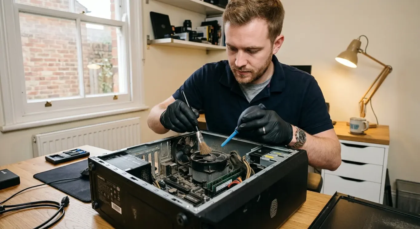 How often should computers be cleaned