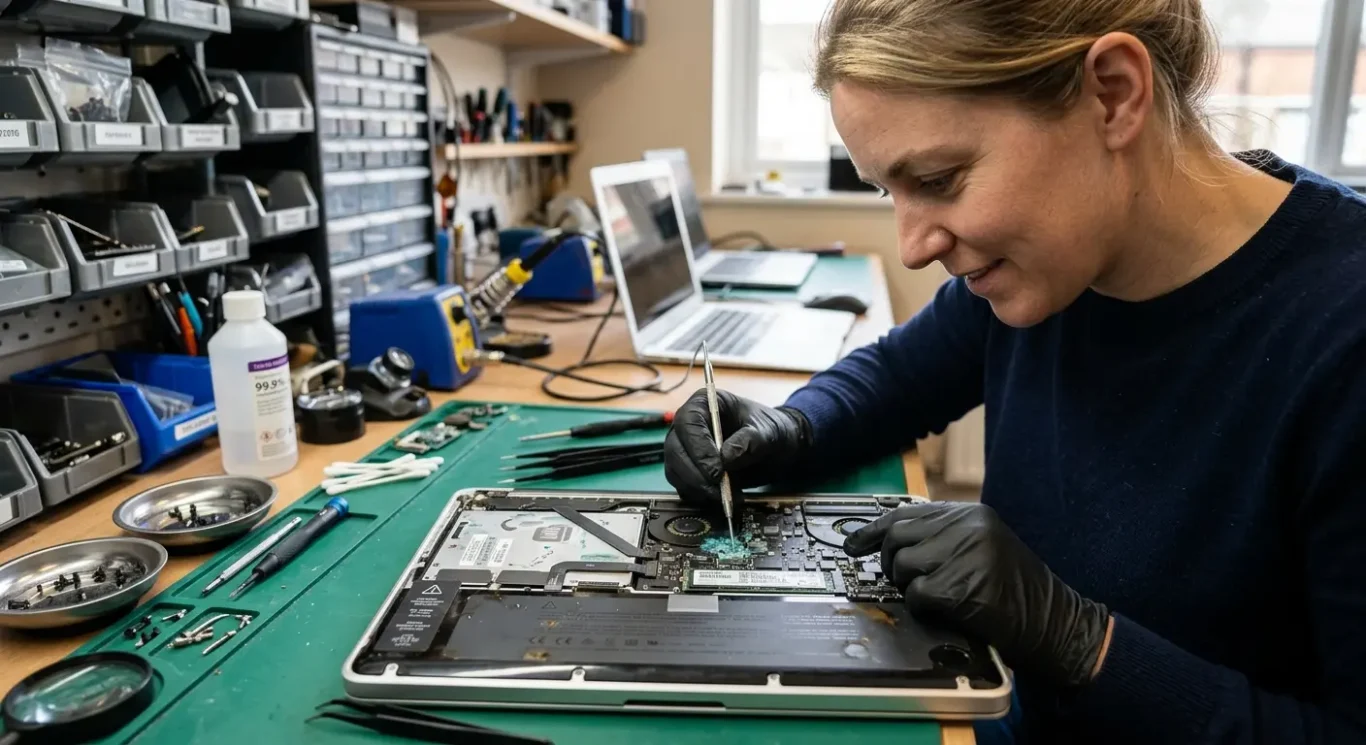 Liquid damage can affect more than the motherboard