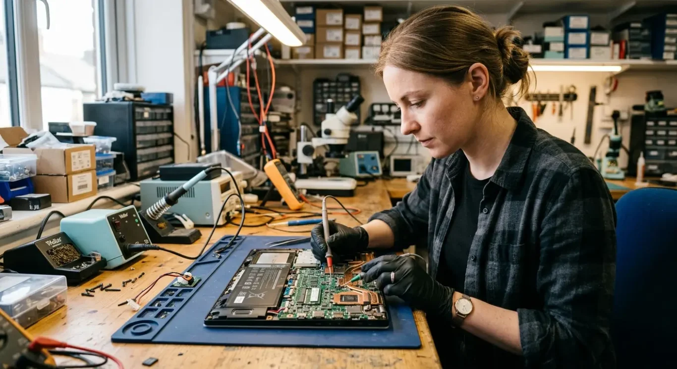 Power IC and motherboard circuit faults in plain language