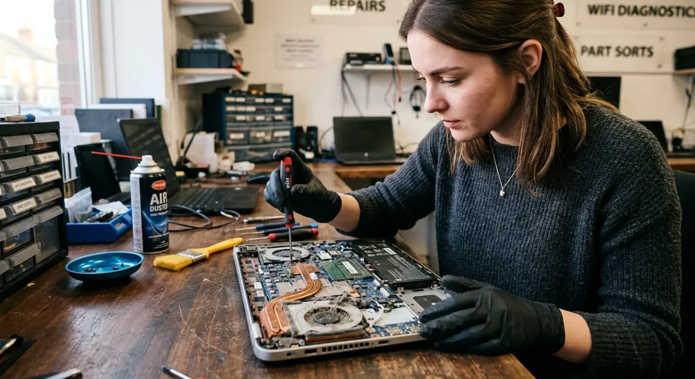 Signs the laptop needs professional internal cleaning
