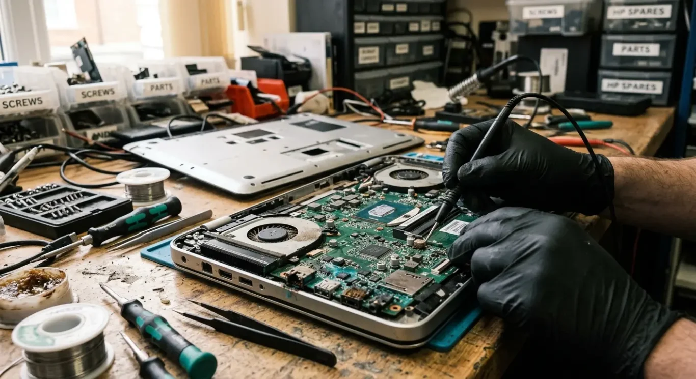 What a motherboard repair usually means