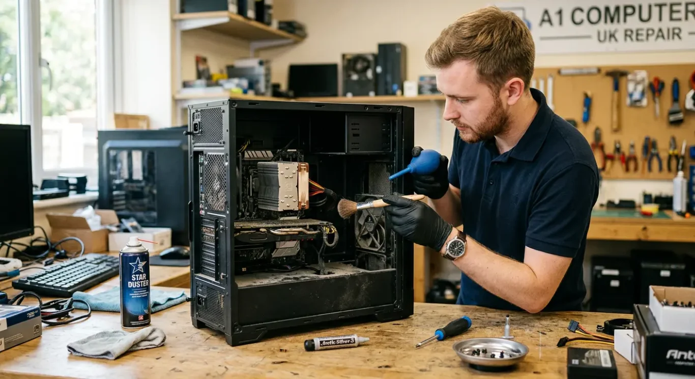 What dust cleaning and repasting actually means on a desktop PC