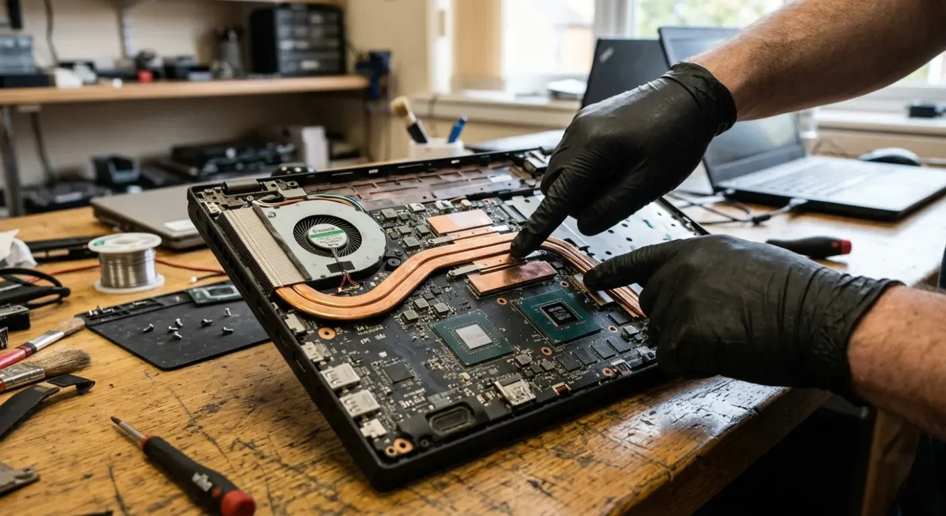 How a laptop gets rid of heat
