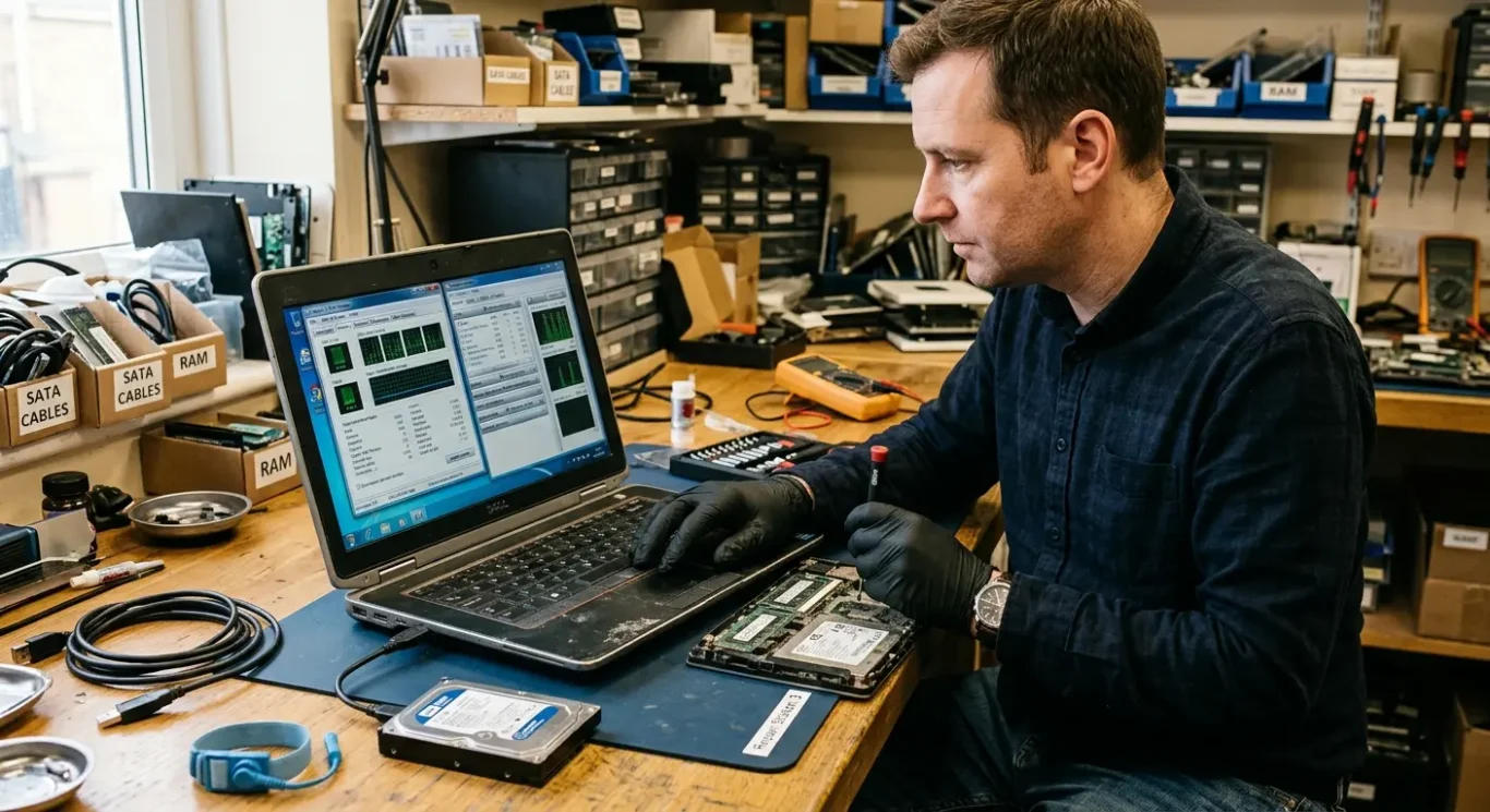 Slow laptop performance - hardware cause or software problem?