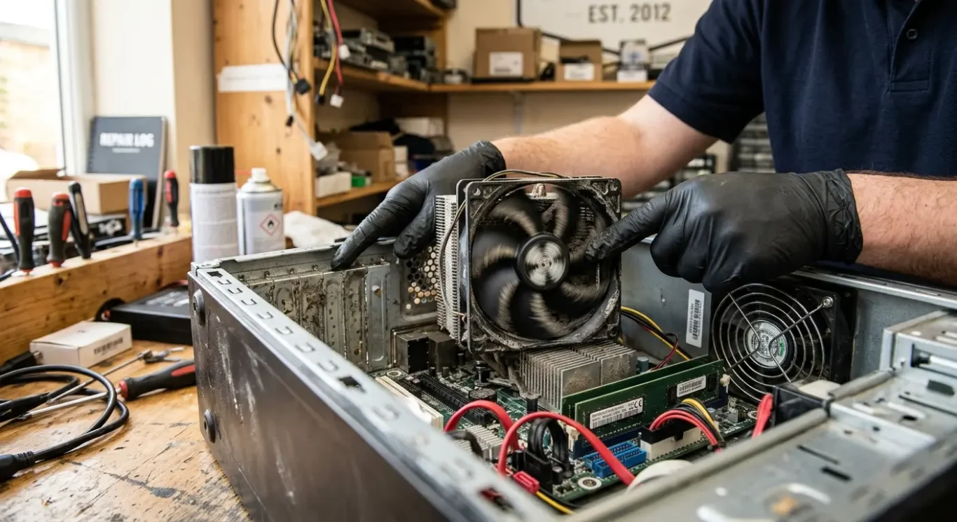 What a failing fan looks and sounds like