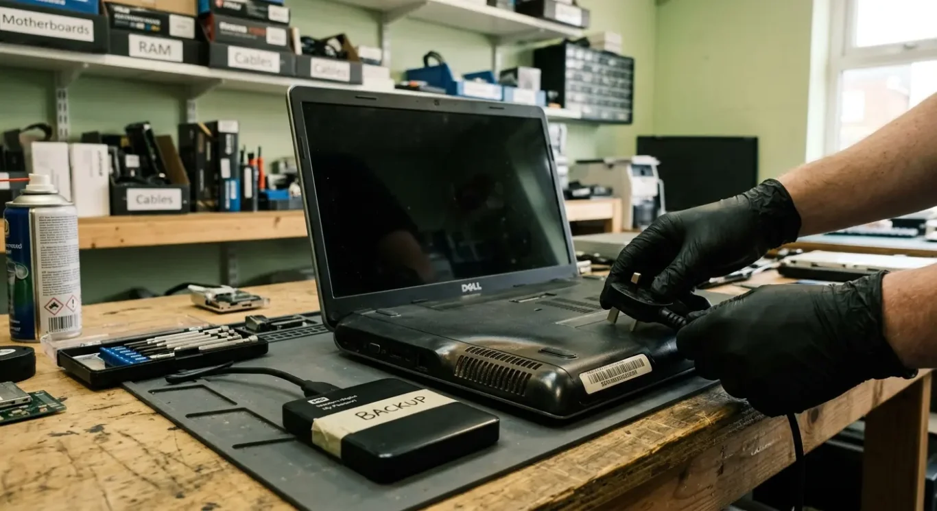 When to stop using the laptop and get it checked