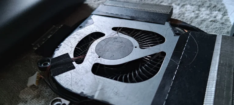 Removed Acer Nitro 5 blower fan and attached fin stack