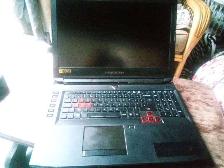 Acer Predator 17 X GX-792 laptop exterior on the workbench