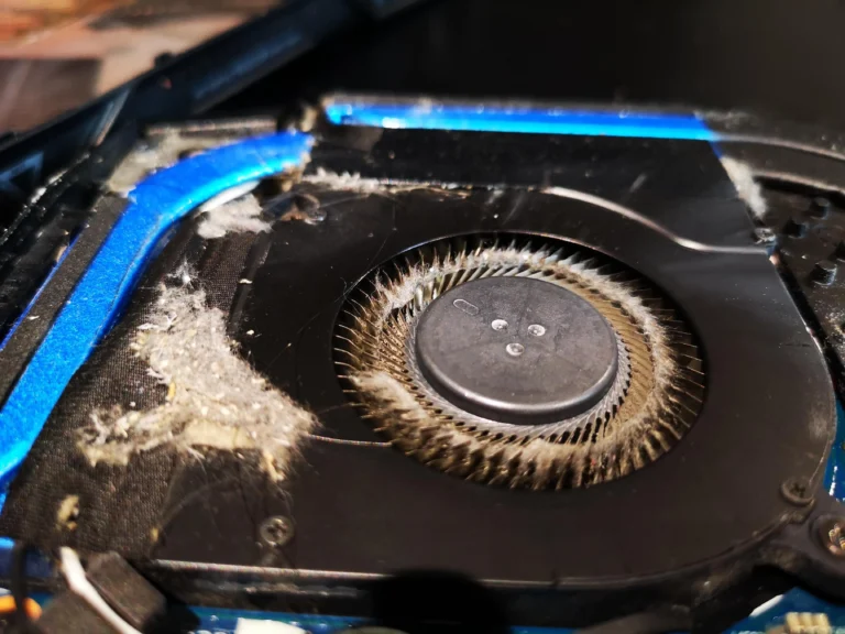 Thick lint around fan inlet of Acer Predator Helios 300